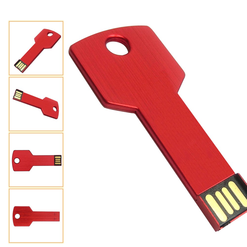 USB 2.0 Flash Thumb Drive Key Shape 8GB USB Memory Sticks Pendrive 5PCS