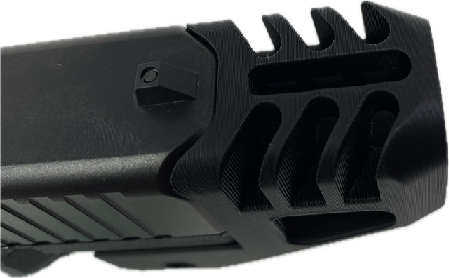 3D Printed Frame Mounted (PLA+) Muzzle Compensator for Glock G19 Airsoft or BB