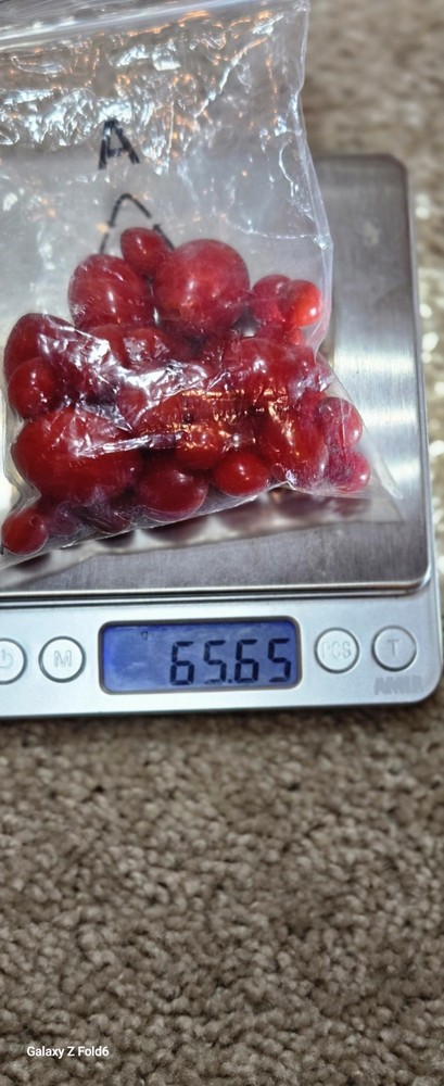 Vintage cherry Bakelite Beads