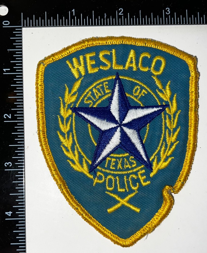 VINTAGE OBSOLETE Weslaco Texas TX Police Patch