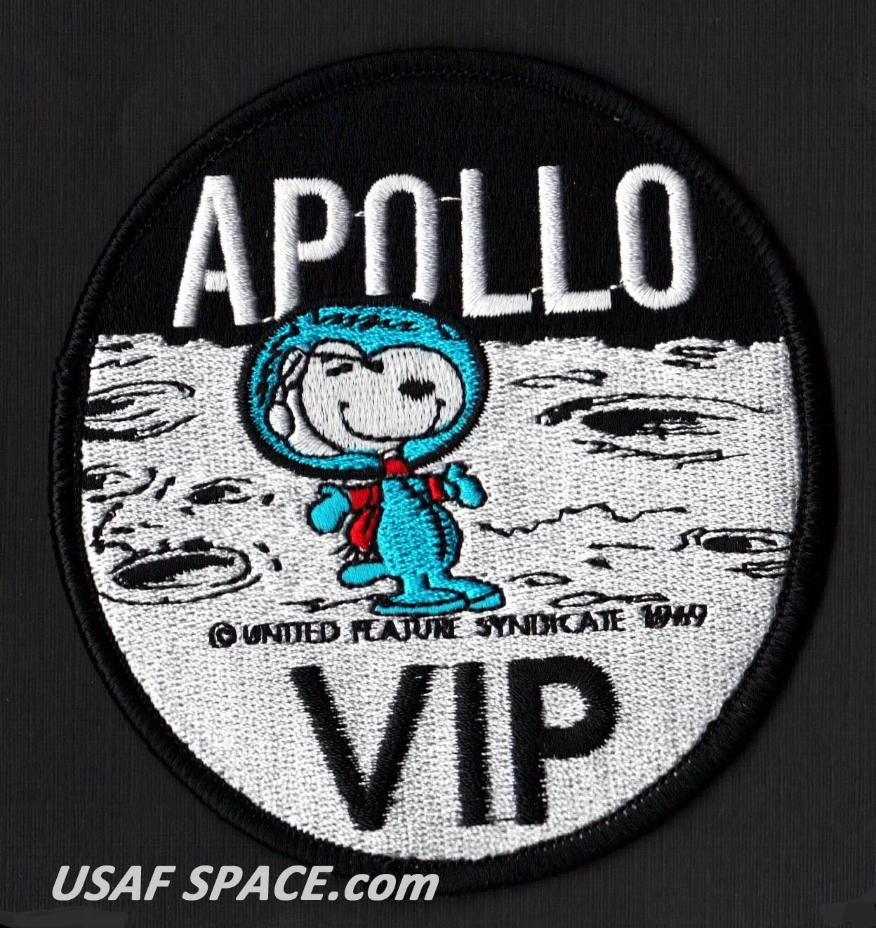 SNOOPY - APOLLO VIP - NASA - 4" - MOON LANDING - SPACE PATCH - MINT *****