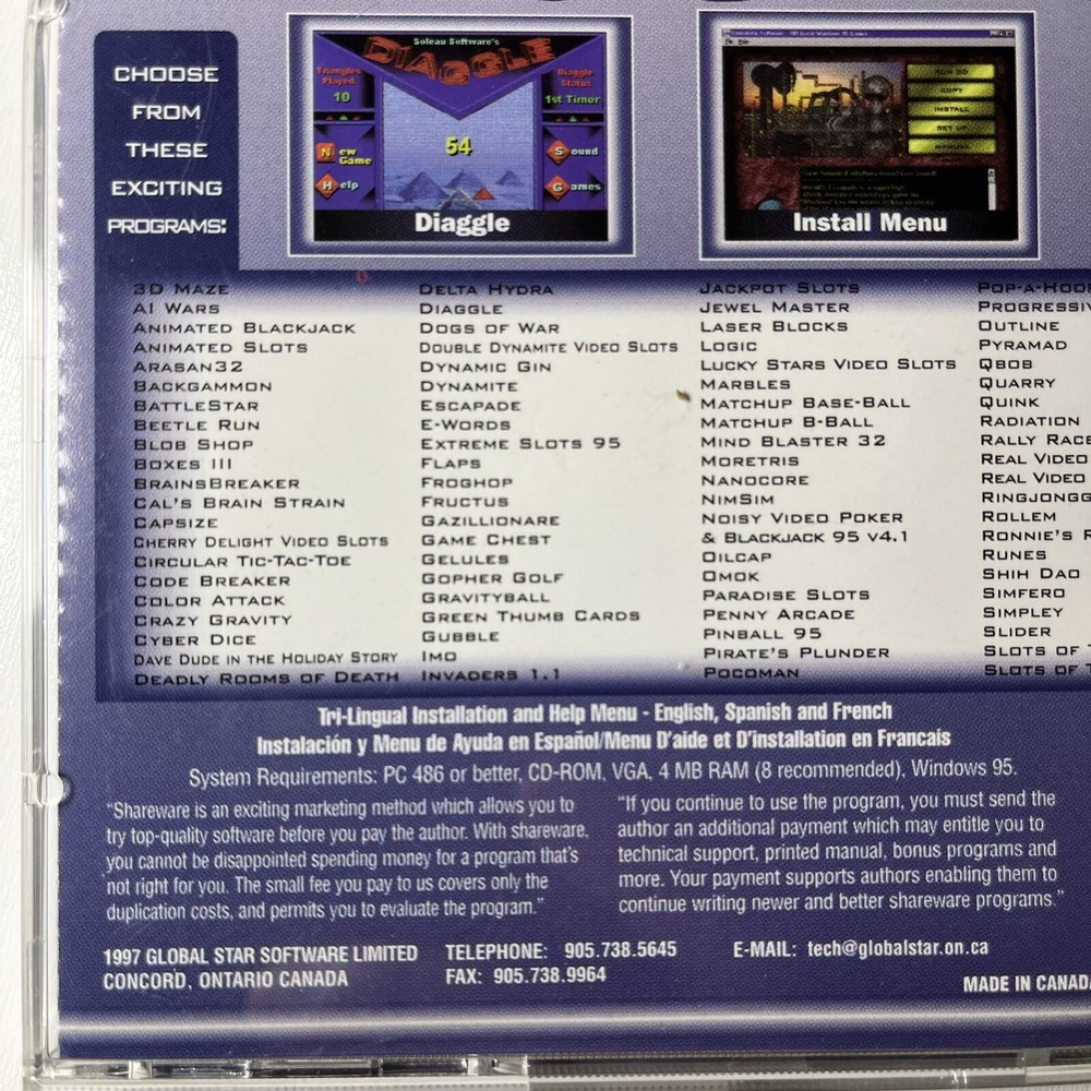 100 Great Games for Windows 95 PC CD-ROM 1997