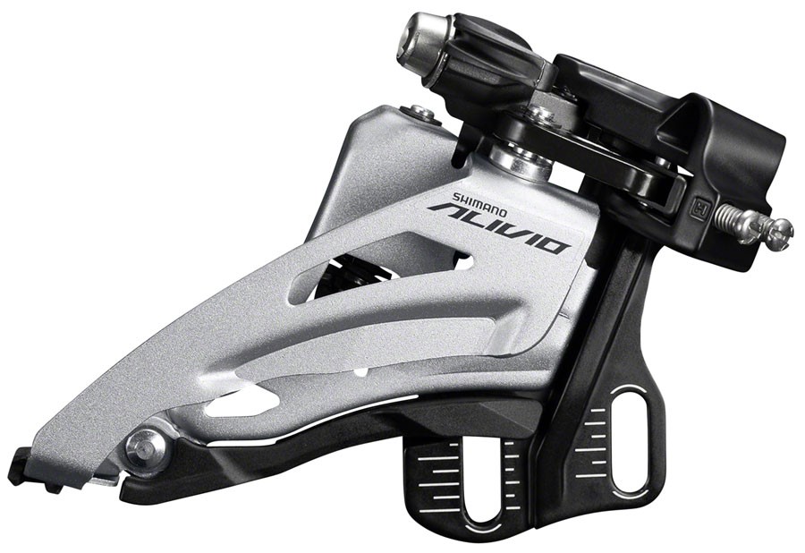 Shimano Alivio FD-M3120-E Front Derailleur - 2x9-Speed, Side Swing, Front Pull,