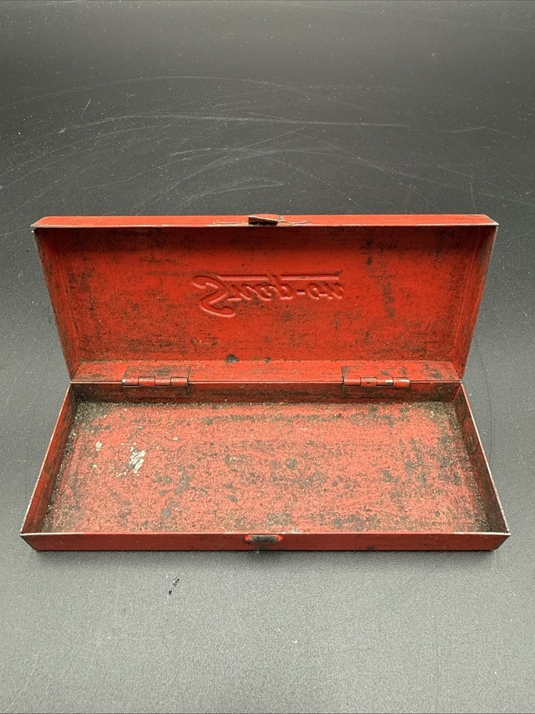 SNAP ON TOOLS KRA 222B Red Metal Tool Box 1/4" Drive - BOX ONLY date code 79