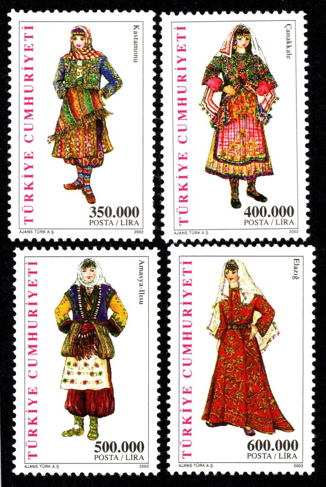 Turkey Scott 2822-2825 Mint never hinged.