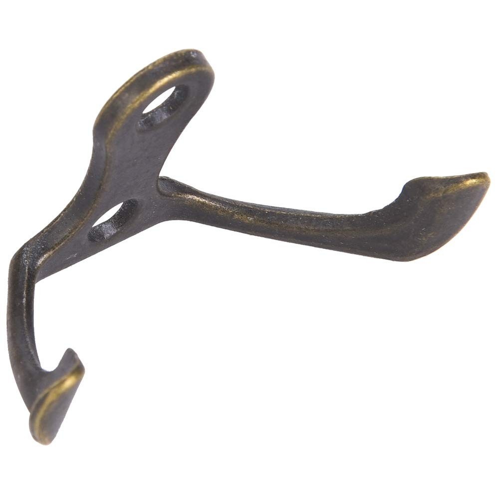 10 Pack Wall Hooks Coat Hooks, Towel Hook Double Prong Robe Hanger Wall Mount...