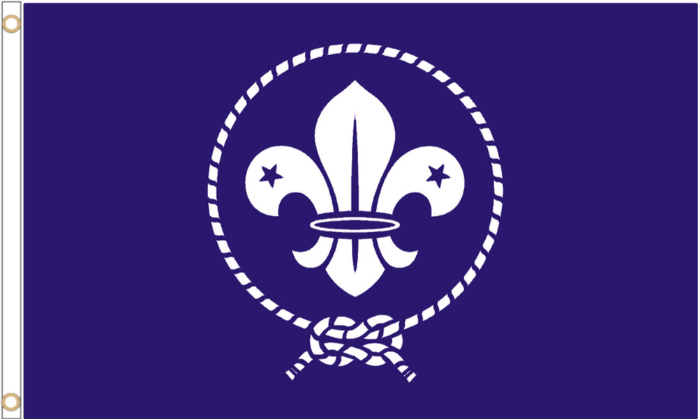Scout Movement Blue Polyester Flag - 5ft x 3ft