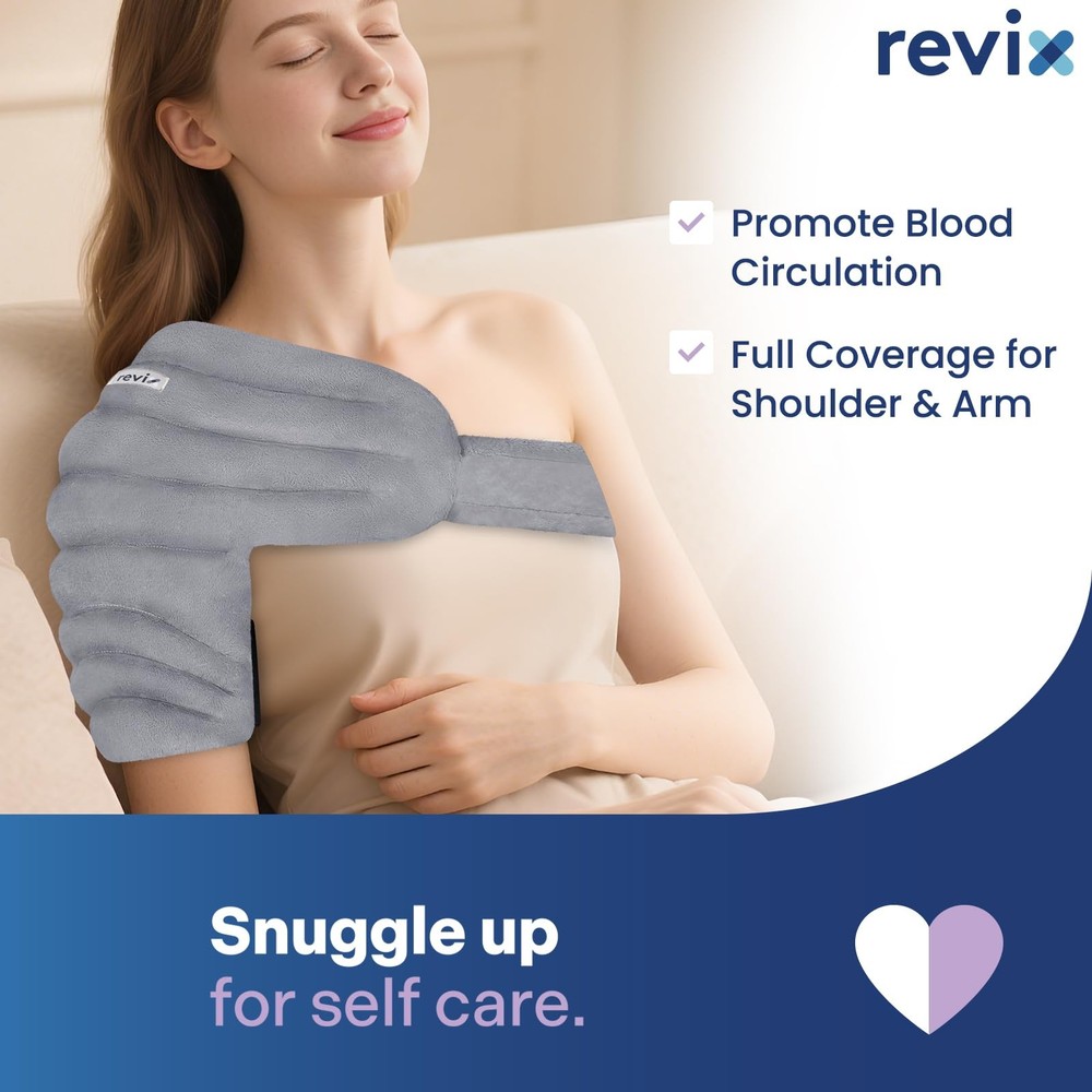 Microwavable Shoulder Heating Pad for Rotator Cuff, Moist Heating Pads Microw...