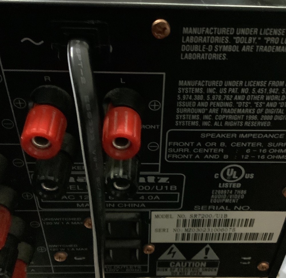 Marantz SR7200/U1B AV Surround Receiver w/Remote Control,CS-5.1,Dolby,dts,Bundle