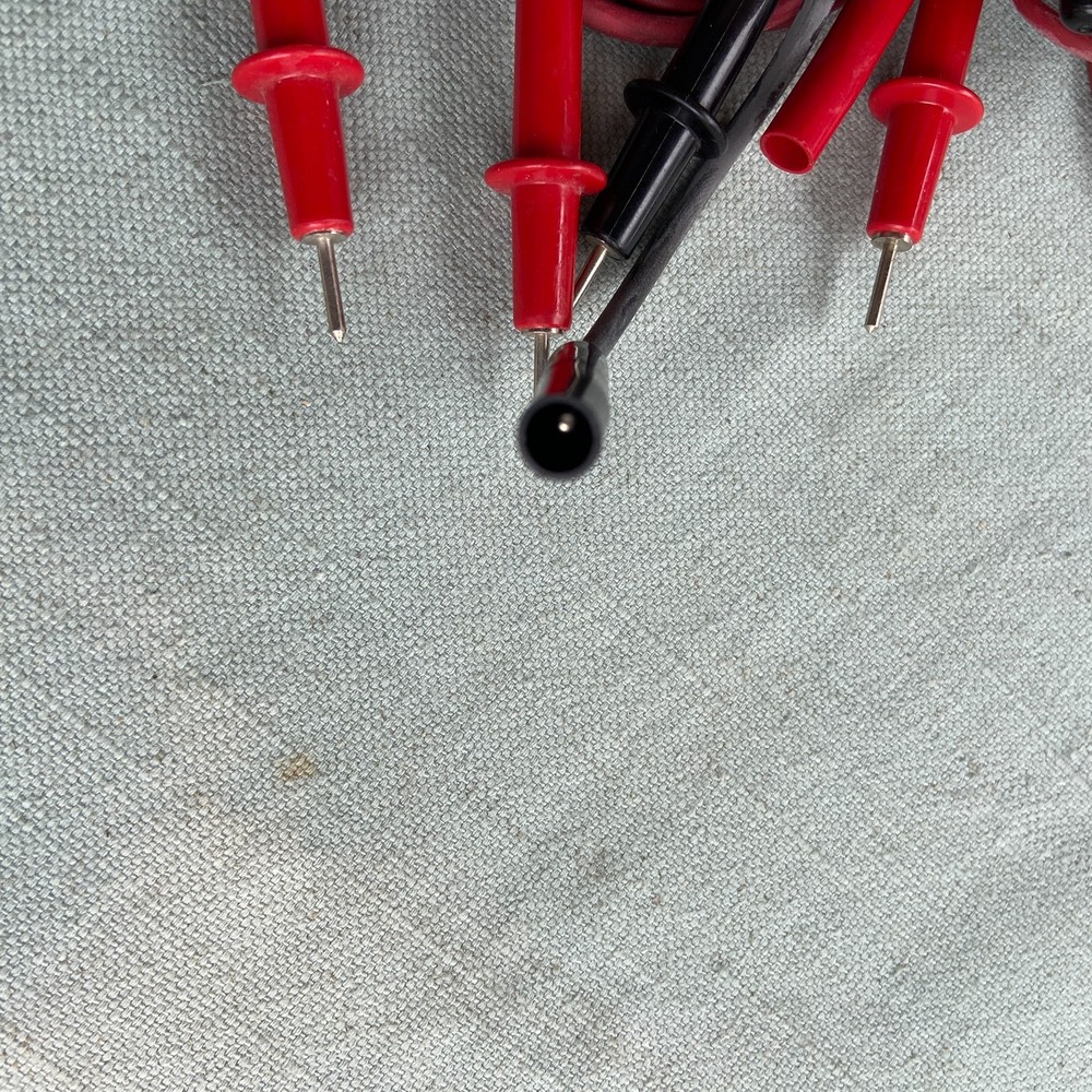 Vintage Meter Test Probe Leads 3 Red 1 Black Sets Lot 4 Electronics Computer
