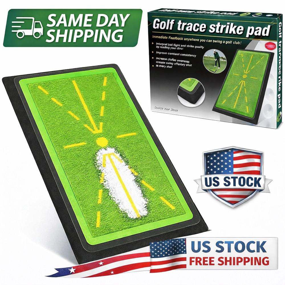 Golf Training Mat for Swing Detection Batting Divot Golf Hitting Practice Mat