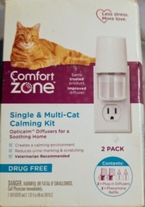Comfort Zone Single & Multi-Cat Calming Diffuser Kit for a Soothing Home 2 Pack