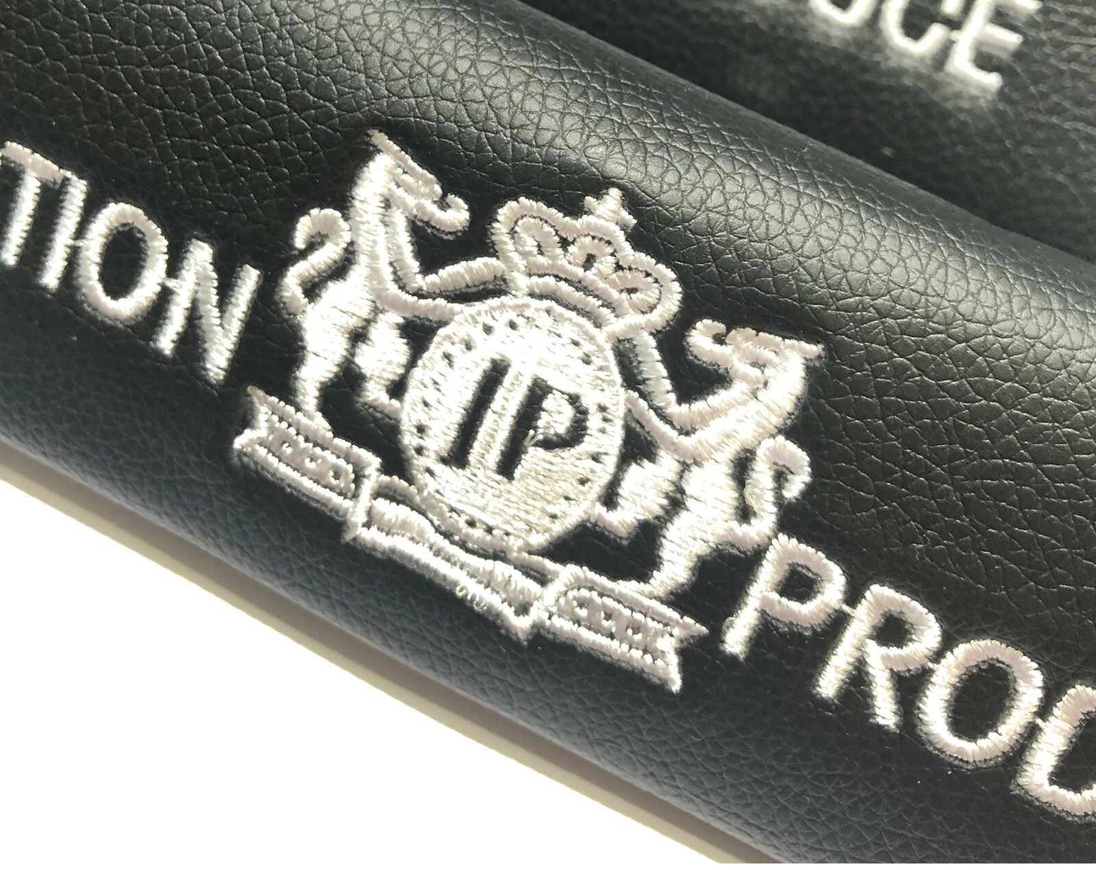 2x Black JP JUNCTION PRODUCE VIP Embroidery Car Seat Belt Covers Shoulder Pads