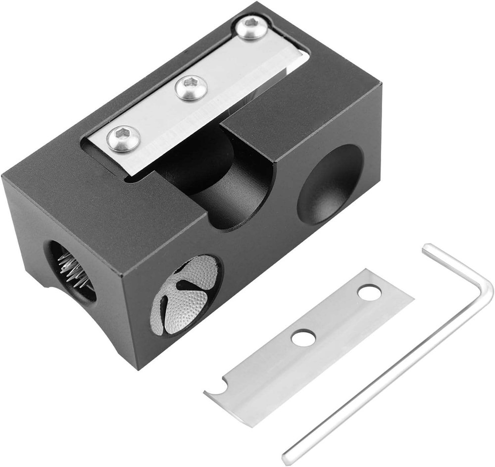 8 Way Cue Tip Repair Tool with Replacement Blade SILVER