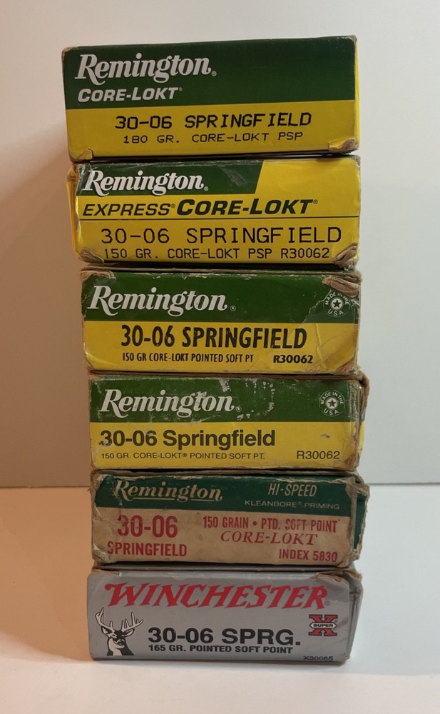 30-06 EMPTY Ammo Boxes With Inserts 9 Boxes Remington Winchester