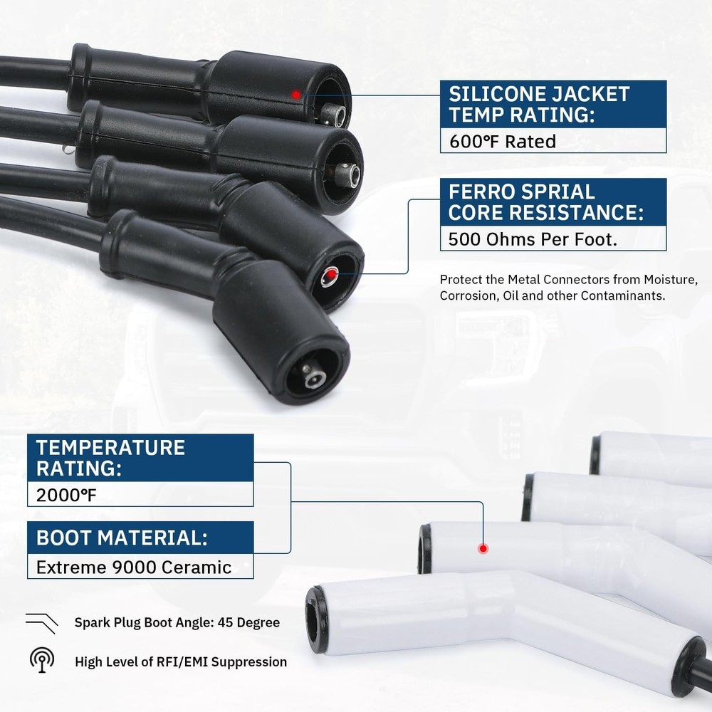 High Performance Spark Plug Ignition Wire for 2000-2009 Chevy GMC ....