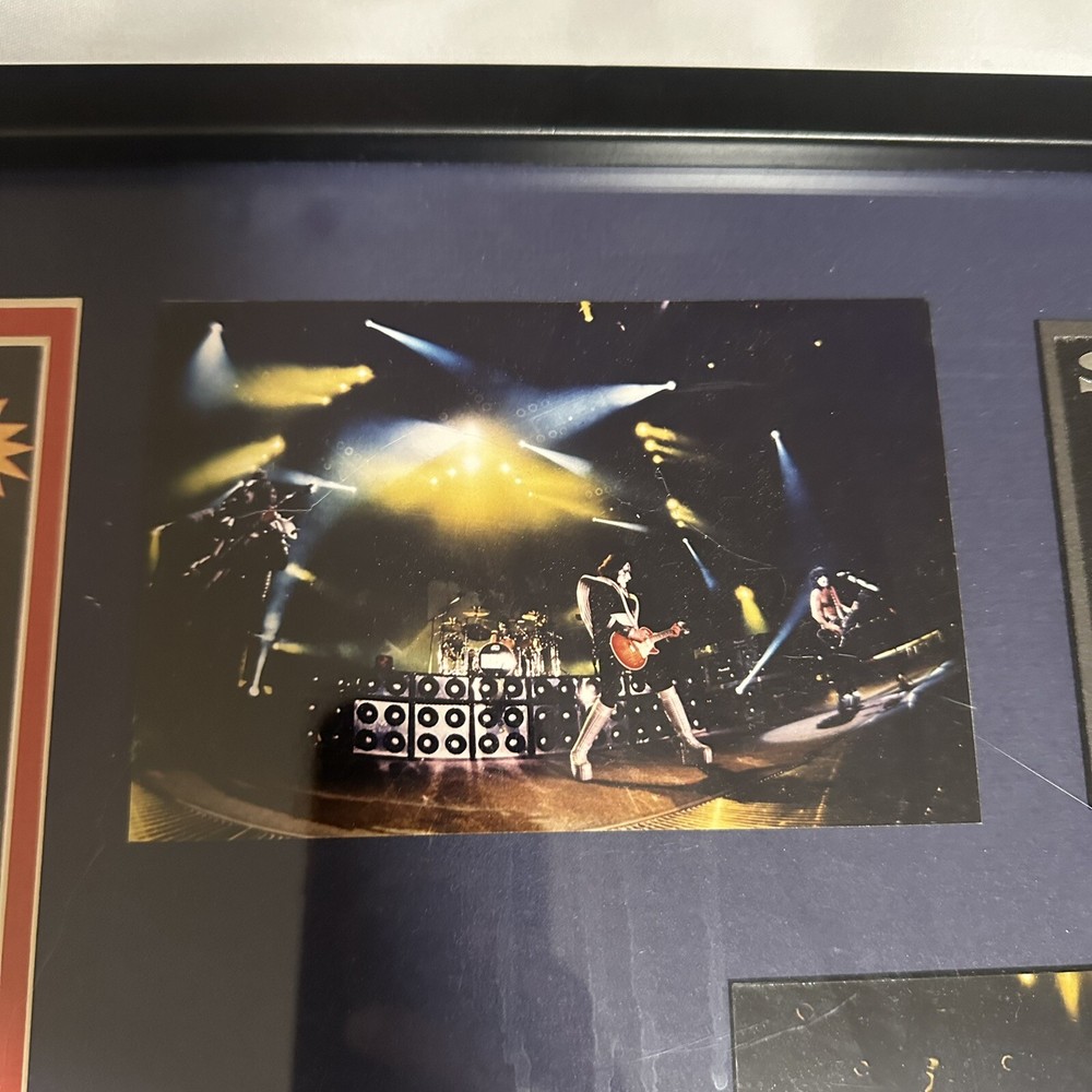 KISS Vintage Collage with Ticket Halloween Circus Dodgers Stadium 1998Certified