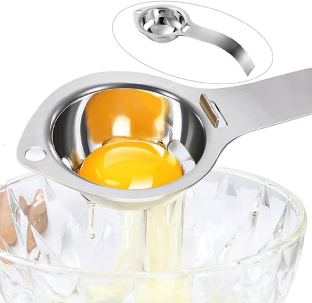 Egg Yolk White Separator Sieve Easy Egg Divider Kitchen Tool for Baking