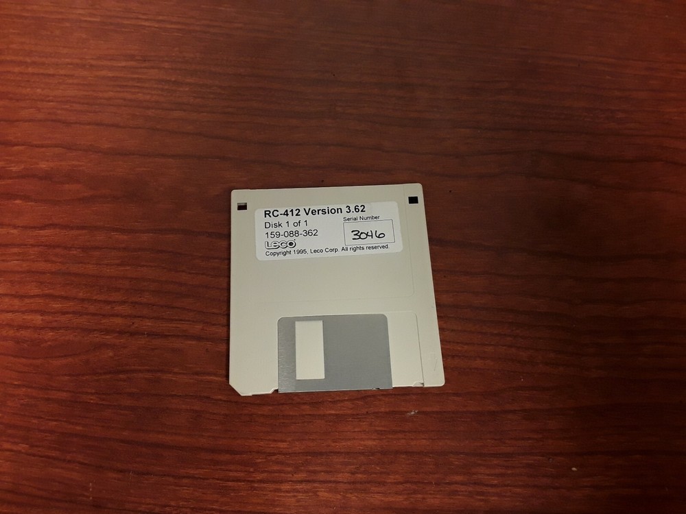 LECO RC-412 Version 3.63, 159-012-363