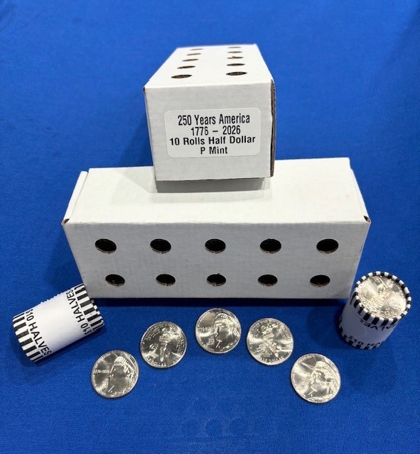 10 Roll set of Mint 2026 Half Dollar Philadelphia - Free Shipping