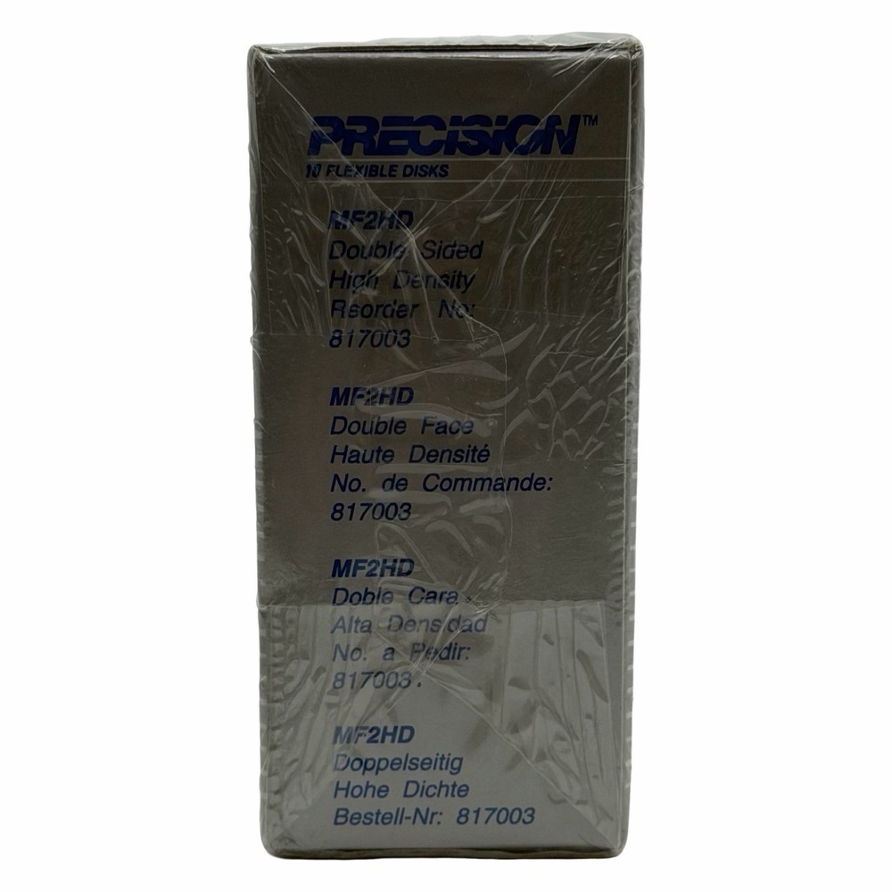 Precision Flexible Floppy Disks 10 Pack MF2HD Double Sided/High Density Sealed