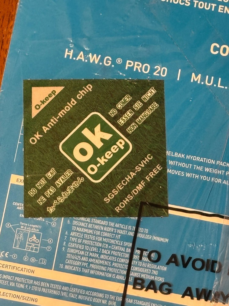 Camelbak Back Impact Protector Panel | 2462001000