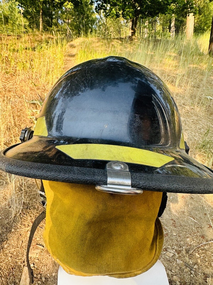 Bullard FIRE FIGHTER HELMET with Faceshield & Neck Protector & Chin Strap