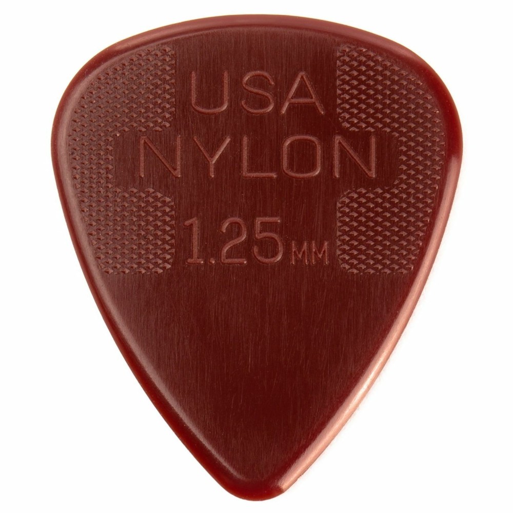 Dunlop 44P1.25 Nylon Standard Guitar Picks, 1.25mm, 12-Pack