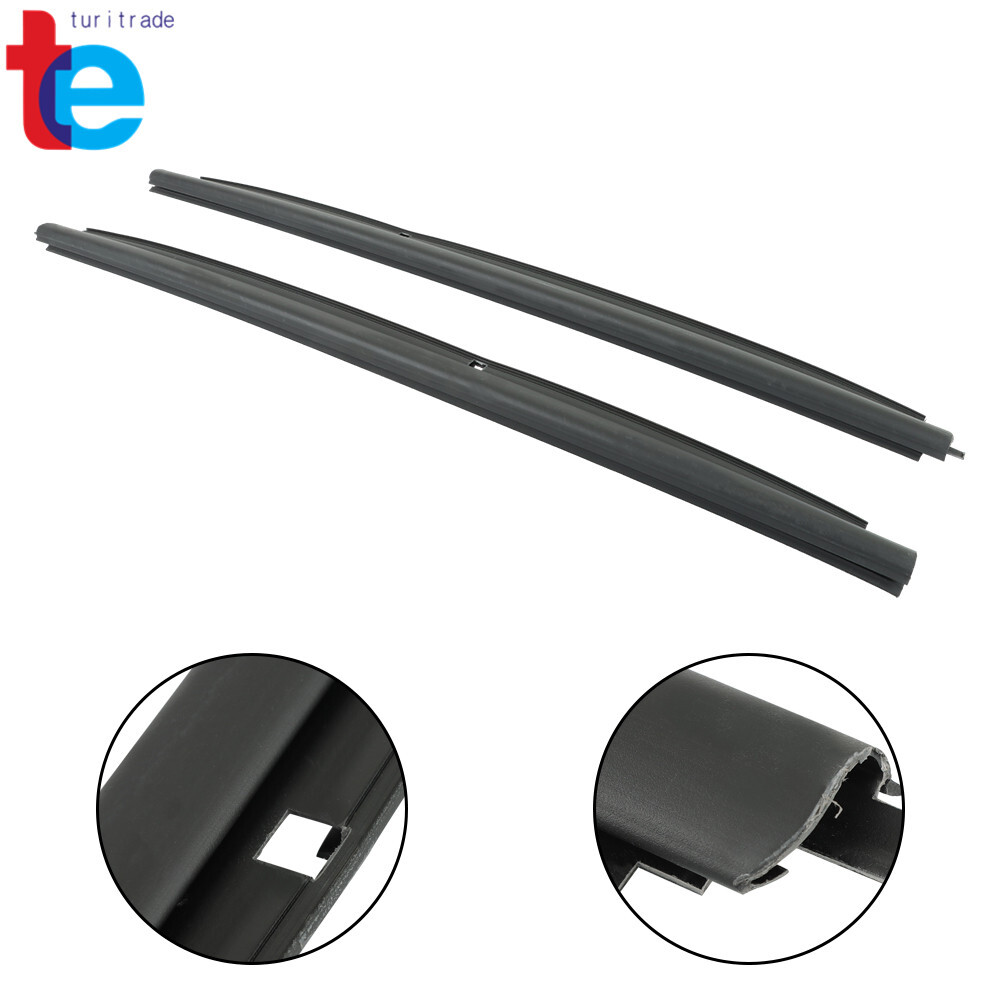 2pcs Front Outer Window Sweep Seals Pair For 99-06 Silverado/Sierra 1500