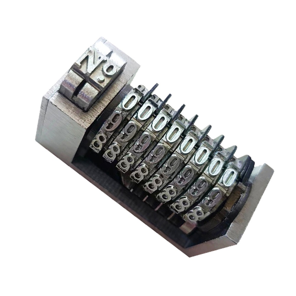 8 Digits Numbering Machine Forward for Letterpress Number Coding 4X8