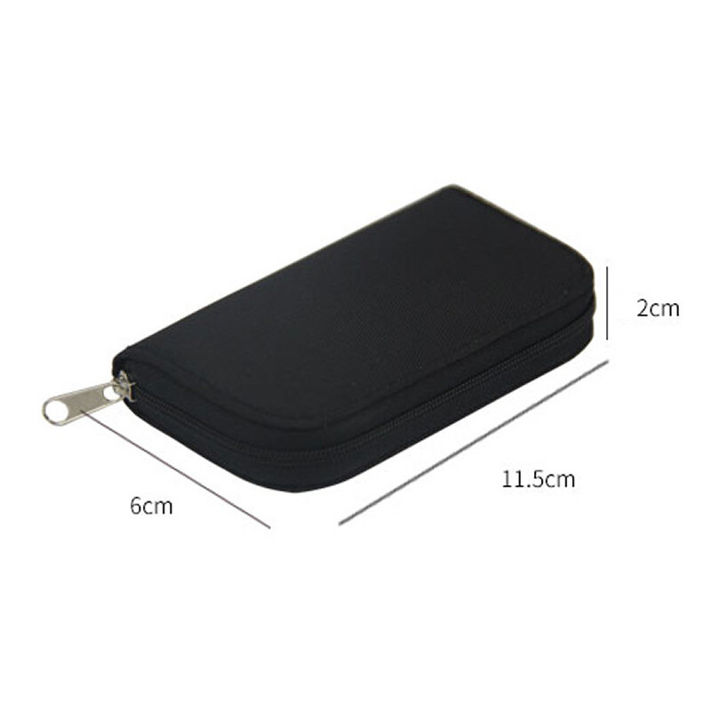 Memory Card Storage Bag Wallet 22 Slots for CF/SD/Micro SD/SDHC/MS/DS
