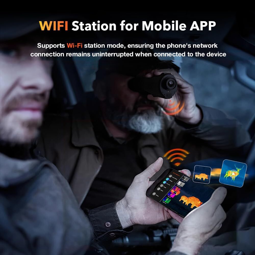 Thermal Imaging Monocular Ai Resolution 384 x 288 15mm 60Hz Thermal Night Vision