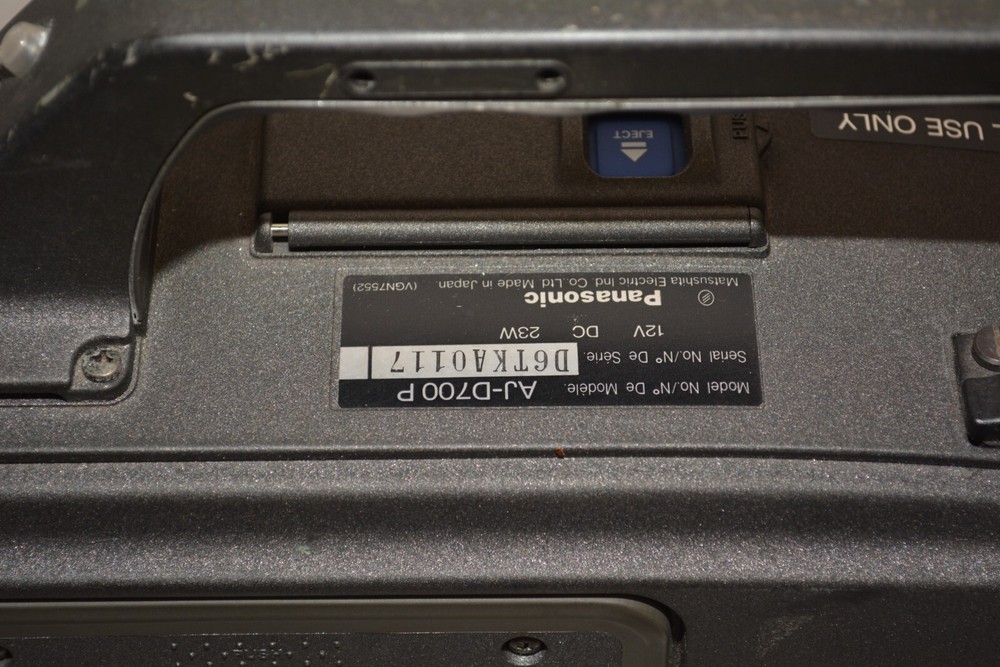 ^ Panasonic AJ-D700P DVCPRO Digital Video Cassette Camera #D941