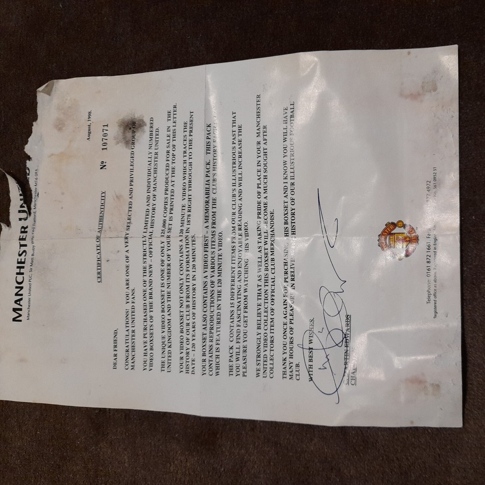 manchester united memorabilia