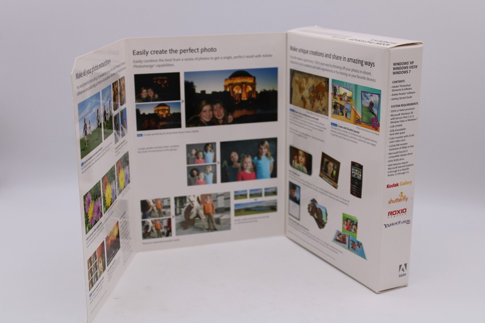 Adobe Photoshop Elements 8 Software Disc wSerial Number Install Key