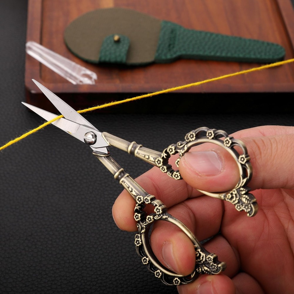 Knitting Scissors with Case, Crochet Scissors Threading Sewing Shears for Emb...