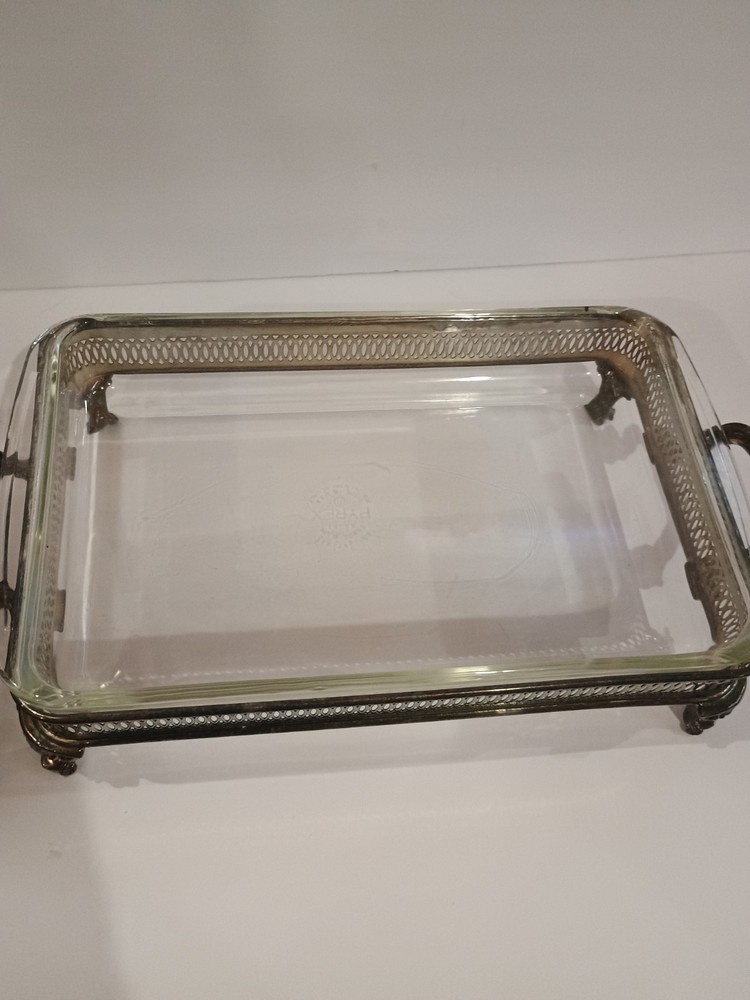Silver Plated Footed Serving Dish - no glass insert