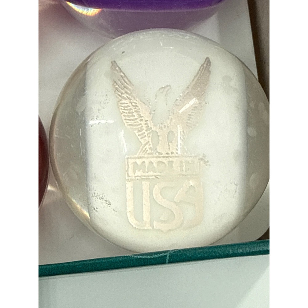 Thomas Billiard Optex Clear Pool Balls Complete Set Multicolor Premier Script