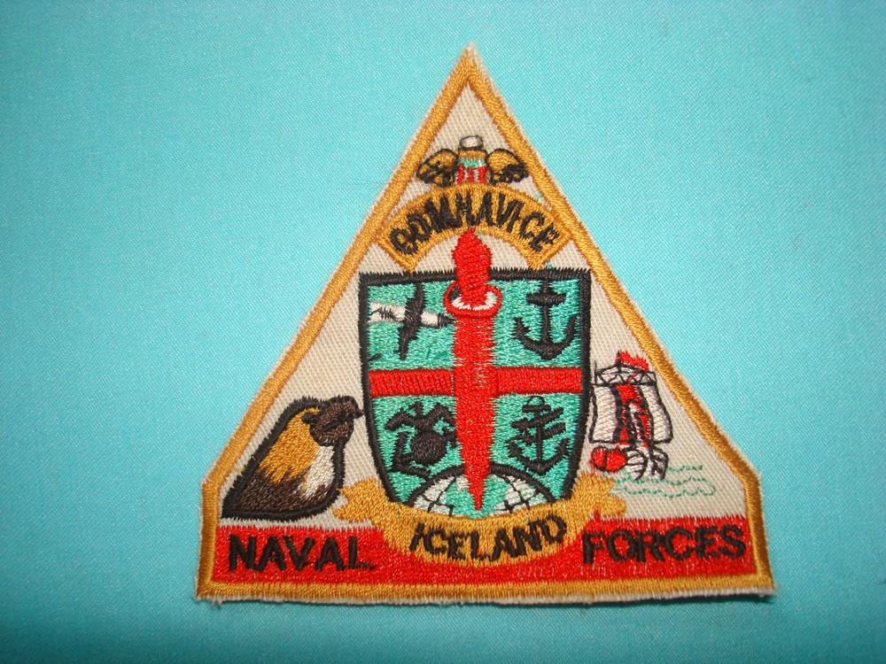 PATCH US NAVAL FORCES COMNAVICE ICELAND