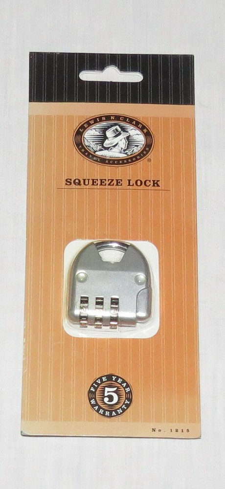 Lewis & Clark Combination Squeeze Lock - New in package