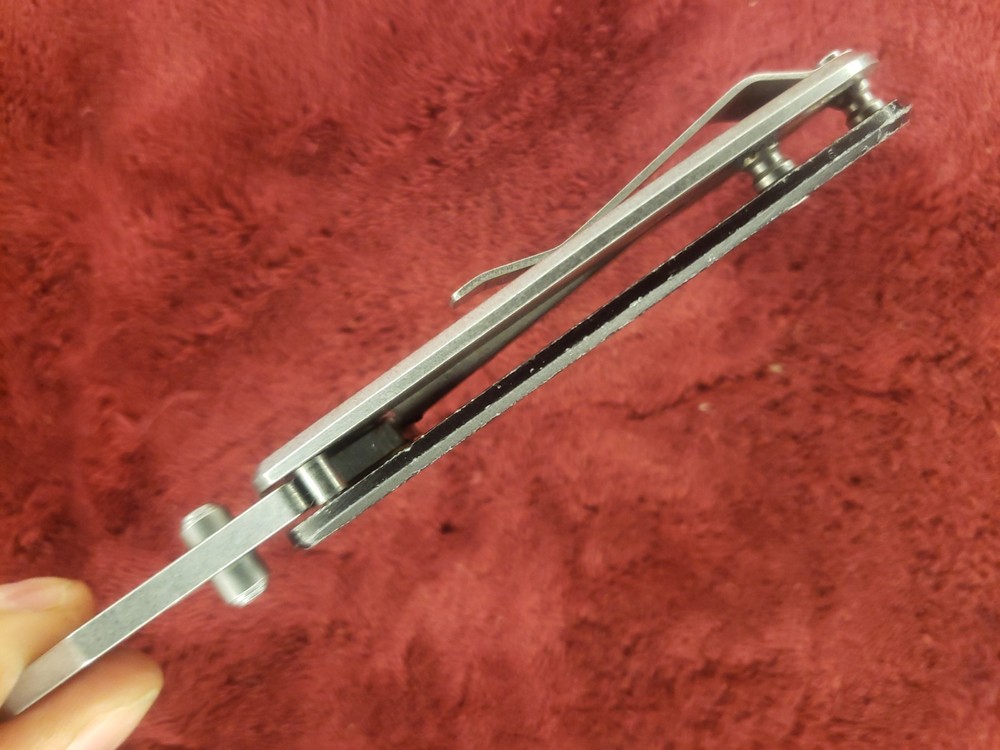 Gerber Kettlebell Pocket Knife Frame Lock Plain Edge Blade kettlebell