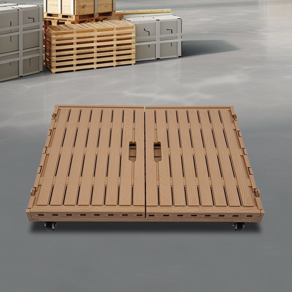 Large Stackable Collapsible Storage Bins Dolly Cart with Wheels for markets