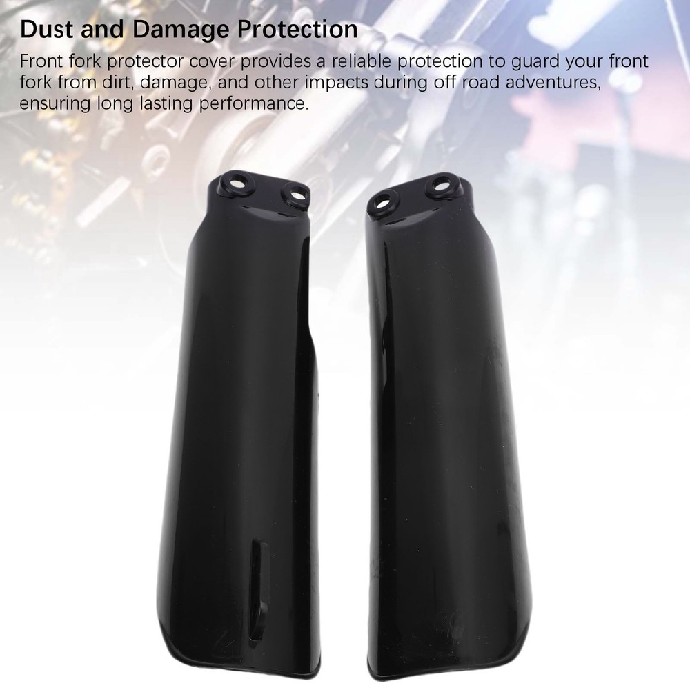 Black Fork Guard Protector Front Fork Guard Covers Shockproof Anti Aging St TWSY