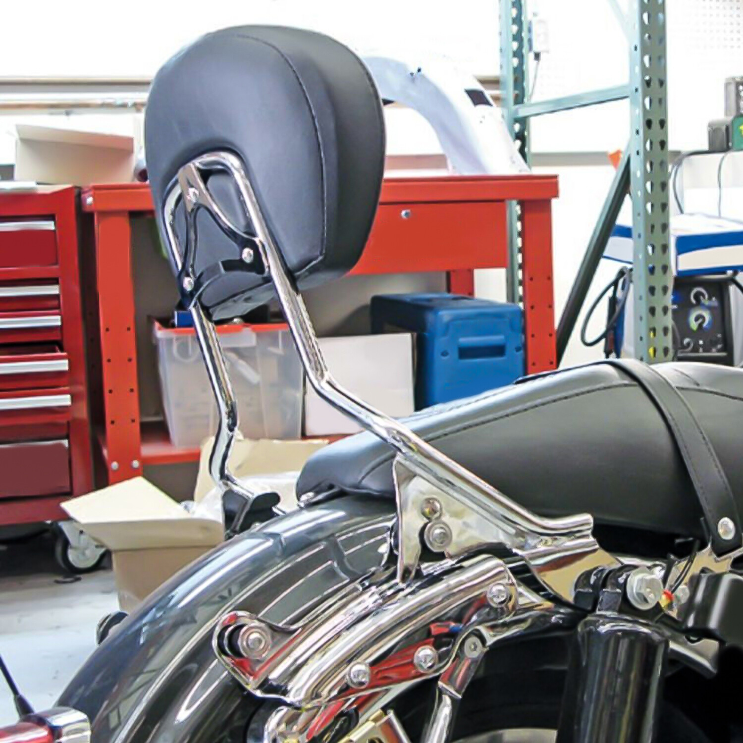 Detachable Passenger Backrest Sissy Bar Chrome For 09-UP Harley Davidson Touring