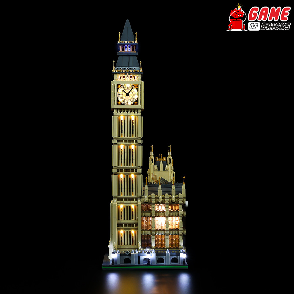 LED Light Kit for Big Ben - Compatible with LEGO® 10253 Set (Remote Version)