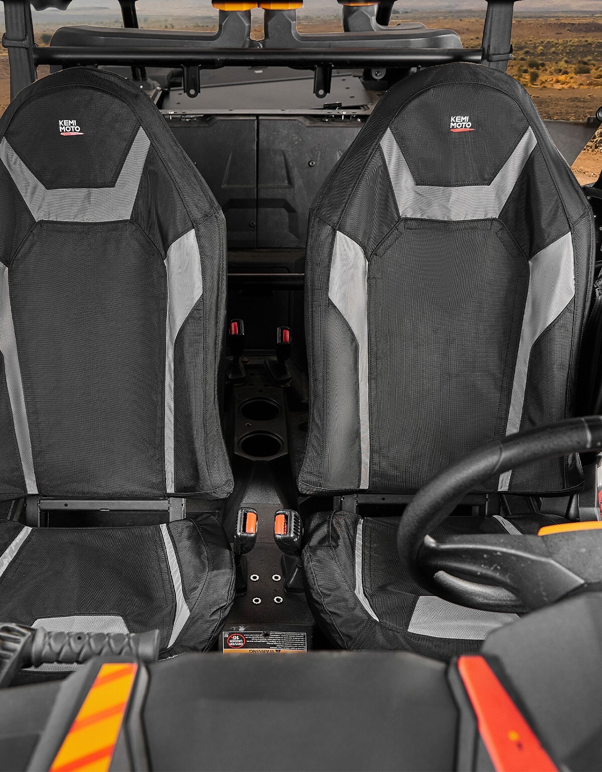 KEMIMOTO 1680D UTV Seat Covers W/ Pocket for Polaris RZR XP 1000 2014-2023