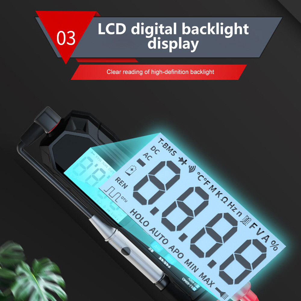 Digital Multimeter Voltmeter Smart SMD Tester AC DC Ammeter Diode Tester Meter