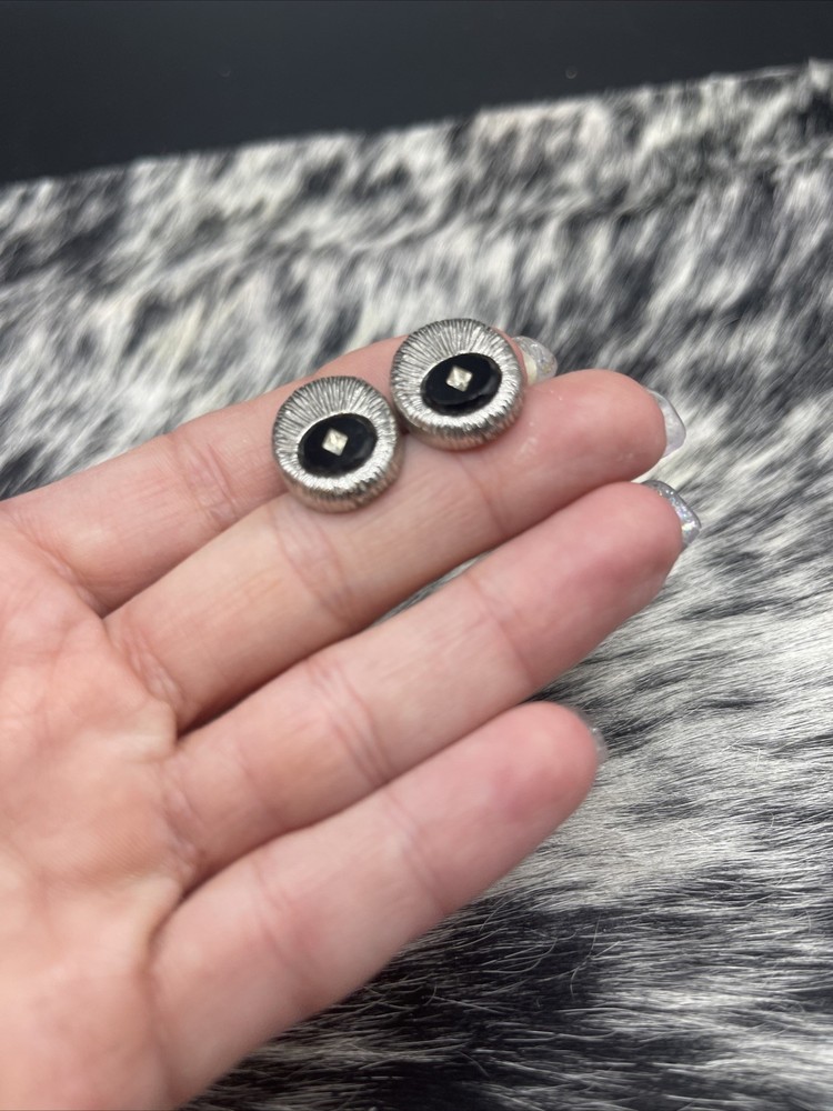 Stunning Silvertone Vintage Cuff Links #Q31