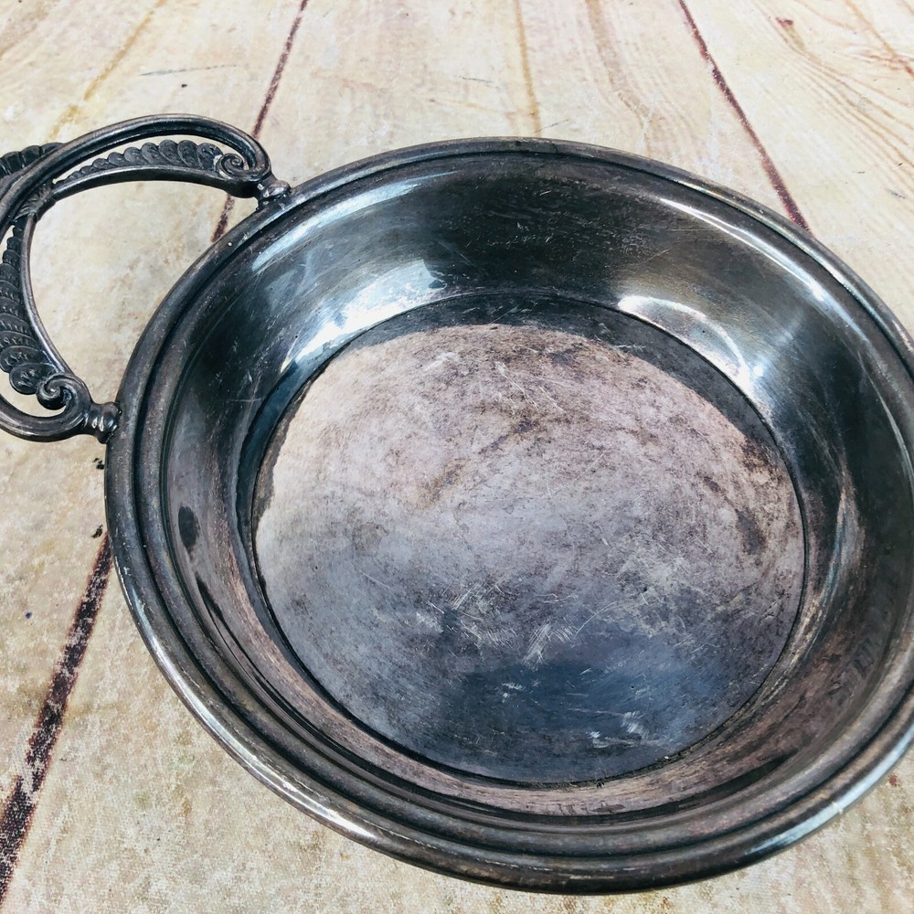 Vintage silverplate Porringer Dish
