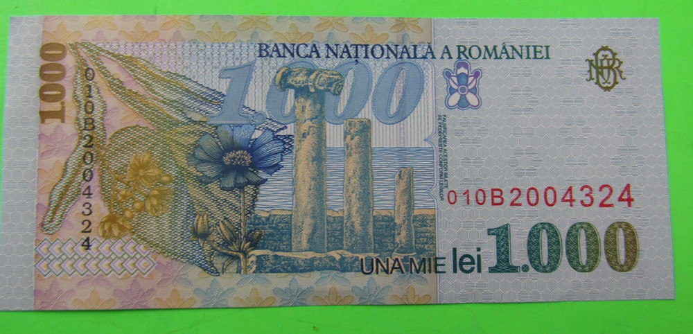 ROMANIA, 1000 LEI, P#106, 1998